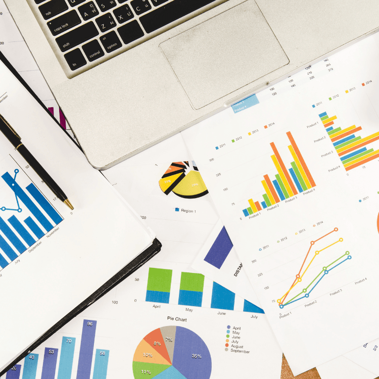 Data platform outputs — charts and compliance records for the Infinite Harvest