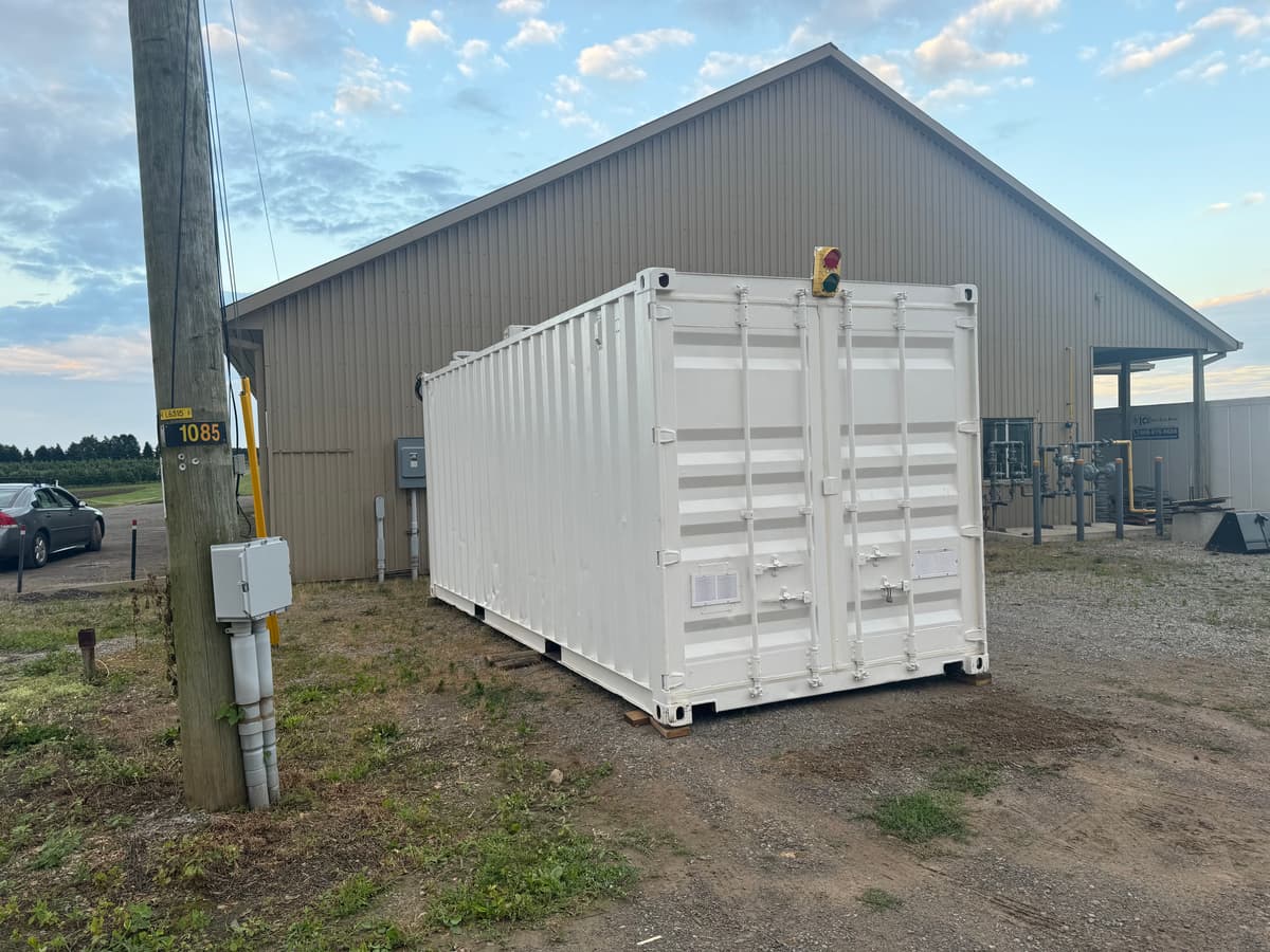 IHT containerized biodigester installed on site